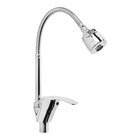 Смеситель для кухни ZEIN Z66350352, гибкий излив, картридж 40 мм, двухрежимный аэратор, хром - Фото 5