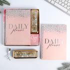 Подарочнный набор новогодний женский «Пусть сбываются мечты»: ежедневник и зарядное устройство (4500 mAh) новогодний - Фото 2