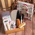 Набор подарочный «Новый год: Bad Santa» полотенце и аксессуары - фото 16121840