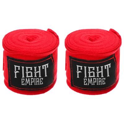 Бинты боксёрские FIGHT EMPIRE, 3 м, эластичные, красные