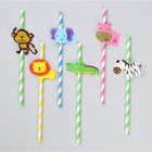 Трубочки для коктейля «Сафари», набор 6 шт. - Фото 2