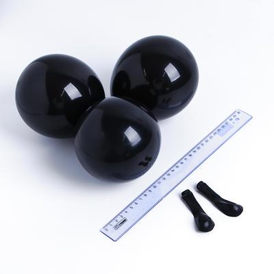 Воздушные шары латексные 5", 100 шт., чёрные