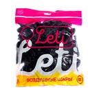 Воздушные шары латексные 5", 100 шт., чёрные - Фото 2