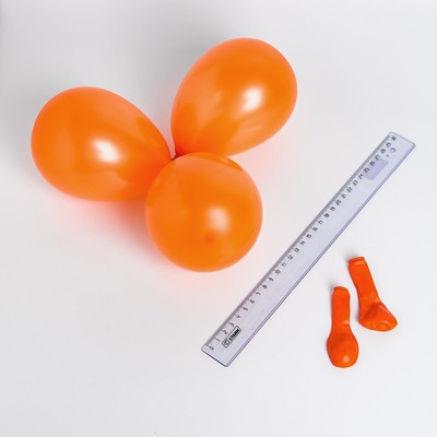 Шар латексный 5", металл, набор 100 шт., водные бомбочки, цвет оранжевый