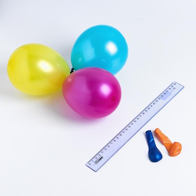 Шар латексный 5", металл, набор 100 шт., водные бомбочки, цвет МИКС