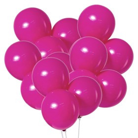 Воздушные шары латексные 12", пастель, 50 шт., фуксии