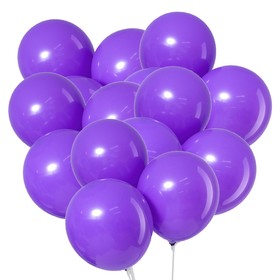 Воздушные шары латексные 12", пастель, 50 шт., сиреневые