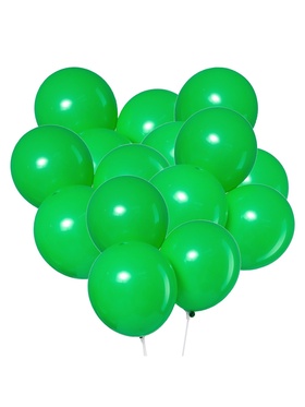 Воздушные шары латексные 12", пастель, 50 шт., зелёные