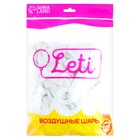 Воздушные шары латексные 12", пастель, 50 шт., белые - Фото 4