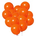 Воздушные шары латексные 12", 5 шт., оранжевые - Фото 2