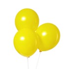 Воздушные шары латексные 12", 5 шт., жёлтые - Фото 1