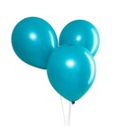 Воздушные шары латексные 12", 100 шт., бирюзовые - Фото 2