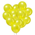 УЦЕНКА Воздушные шары латексные 12", металл, 100 шт., жёлтые - Фото 2