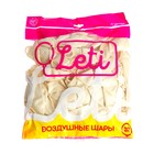 Воздушные шары латексные 12", металл, 100 шт., белые - Фото 4