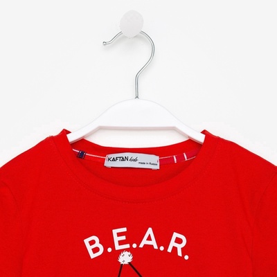 Пижама новогодняя детская KAFTAN «Bear» размер 32 (110-116)
