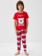 Пижама новогодняя детская: футболка, брюки, KAFTAN: Bear, красная, рост 122-128 см - Фото 4