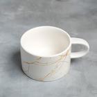 Чайная пара керамическая «Сейчас», 200 мл, цвет белый - Фото 5
