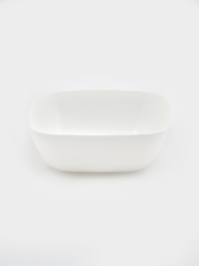 Тарелка глубокая Альтернатива «Квадро», 800 мл, 16×5.5 см, пластик, белая - Фото 1