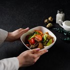 Тарелка глубокая Альтернатива «Квадро», 800 мл, 16×5.5 см, пластик, белая - Фото 4