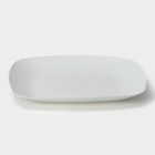 Тарелка плоская «Квадро», 22×22 см, цвет белый - фото 4313730
