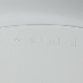 Тарелка Альтернатива «Квадро», 22?22 см, пластик, белая, бежевая (комплект 3 шт)