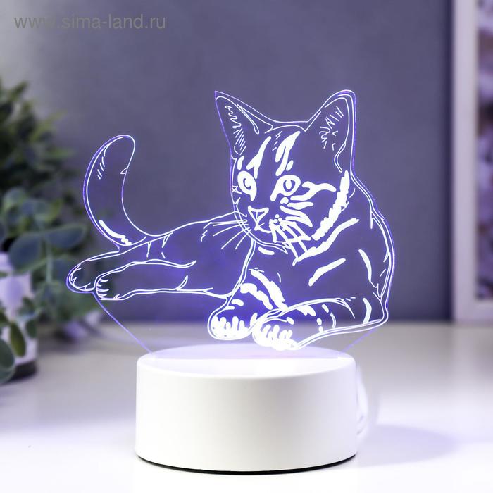Светильник "Кошечка" LED RGB от сети - Фото 1