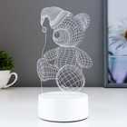 Светильник «Мишка в шапке» LED RGB RISALUX - Фото 2
