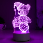 Светильник "Мишка в шапке" LED RGB RISALUX - Фото 3