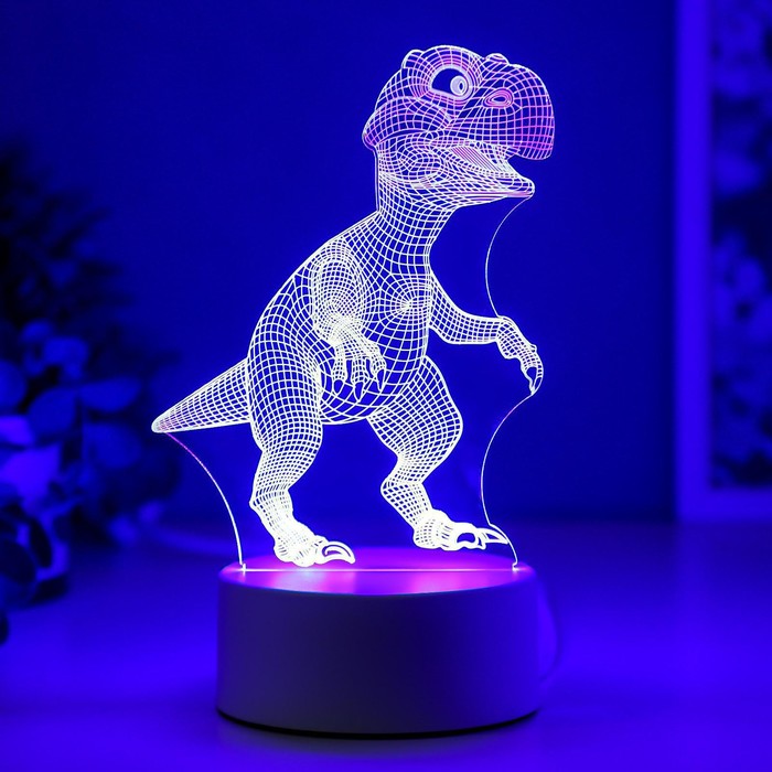 Светильник "Тираннозавр" LED RGB от сети RISALUX - фото 1907144710