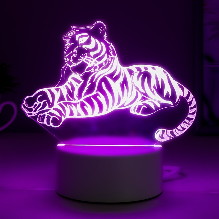 Светильник "Тигр" LED RGB от сети - фото 1907144726