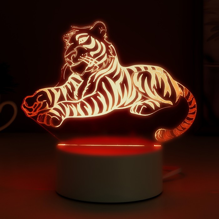 Светильник "Тигр" LED RGB от сети - фото 1907144728