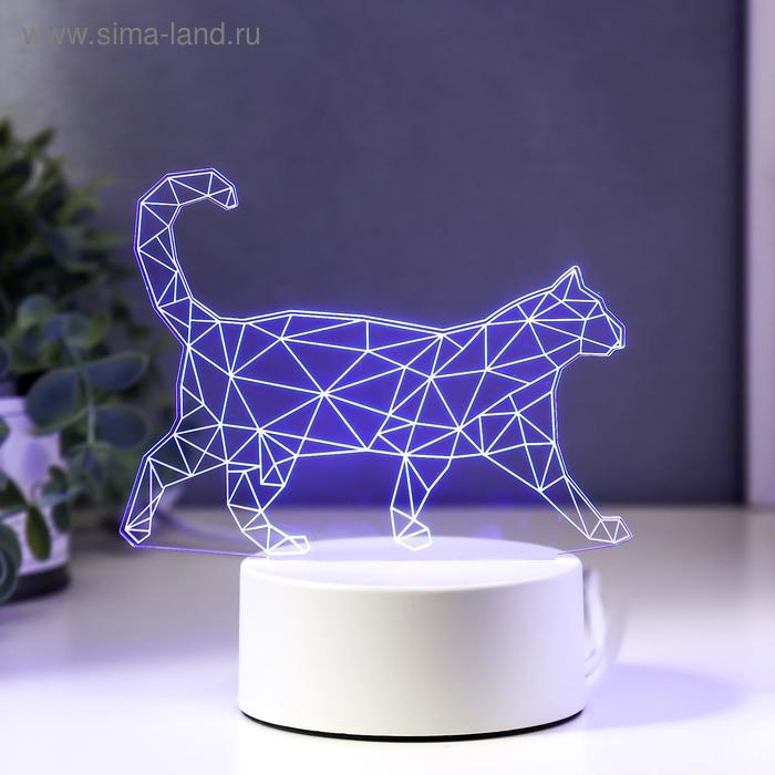 Светильник «Кот стоя» LED RGB от сети RISALUX - Фото 1