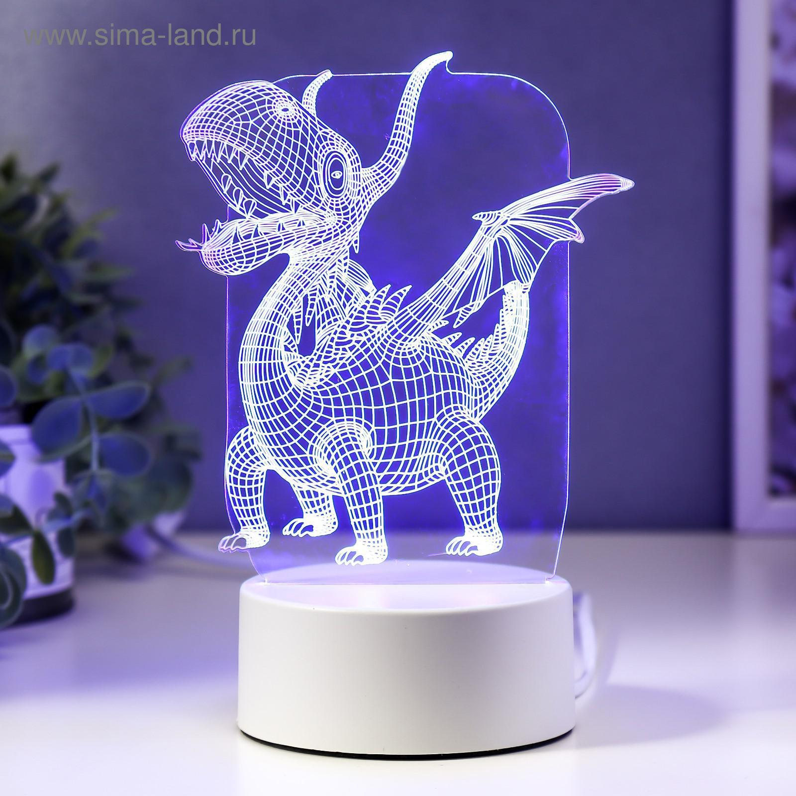 Светильник "Дракон" LED RGB от сети (4814586) - Купить по цене от 540. ...