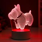 Светильник "Собачка с бантиком" LED RGB от сети RISALUX - Фото 3