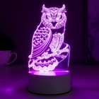 Светильник «Сова» LED RGB от сети - Фото 3