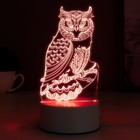Светильник «Сова» LED RGB от сети - Фото 5