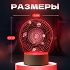 Светильник 3D RISALUX «Космос», LED-ночник, RGB, от сети, 9.5×13×17.5 см - Фото 2