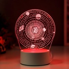 Светильник 3D RISALUX «Космос», LED-ночник, RGB, от сети, 9.5×13×17.5 см - Фото 5