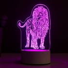 Светильник "Лев" LED RGB от сети 9,5х13х18,9 см RISALUX - Фото 4