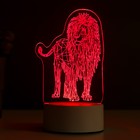 Светильник "Лев" LED RGB от сети 9,5х13х18,9 см RISALUX - Фото 5