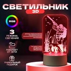Светильник 3D RISALUX «Охотник», LED-ночник, RGB, от сети, 9.5×10×19.5 см - Фото 1