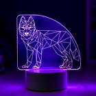 Светильник "Волк" LED RGB от сети 9,5х14,5х17 см RISALUX - Фото 5