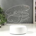 Светильник 3D RISALUX «Гимнастка», LED-ночник, RGB, от сети, 9.5×14×16 см - Фото 2