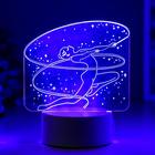 Светильник 3D RISALUX «Гимнастка», LED-ночник, RGB, от сети, 9.5×14×16 см - Фото 4