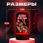 Светильник 3D RISALUX «Вело», LED-ночник, RGB, от сети, 9.5×10×19.5 см - Фото 2