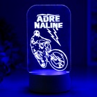 Светильник 3D RISALUX «Вело», LED-ночник, RGB, от сети, 9.5×10×19.5 см - Фото 6