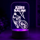 Светильник 3D RISALUX «Вело», LED-ночник, RGB, от сети, 9.5×10×19.5 см - Фото 7