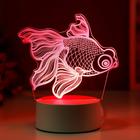 Светильник "Рыбка" LED RGB от сети 9,5х15х16,5 см RISALUX - Фото 3