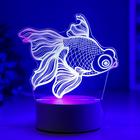 Светильник "Рыбка" LED RGB от сети 9,5х15х16,5 см RISALUX - Фото 4