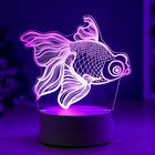 Светильник "Рыбка" LED RGB от сети 9,5х15х16,5 см RISALUX - Фото 5